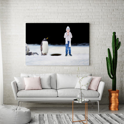 Winterpinguin
