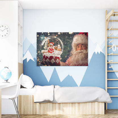 Christmas Portrait hanging on wall 2